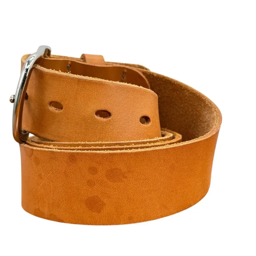 Leather Works Minneapolis Rustic Leather Belt SZ 42 Mens Brown Western Workwear